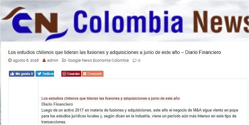 Los estudios chilenos que lideran las fusiones y adquisiciones a junio de este ao  Diario Financiero